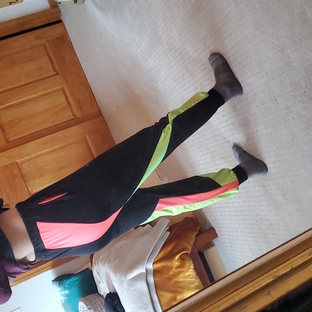Custom neon colorblock jogger / harem pants - Picture 6 of 7